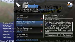 LiteLoader для minecraft 1.12.2/1.11.2 LiteLoader для minecraft 1.12.2/1.11.2