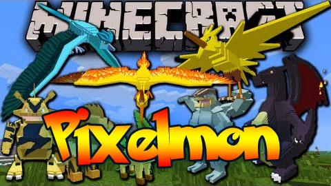 Мод на Покемоны - Pixelmon для minecraft 1.16.5/1.12.2/1.10.2/1.8.9/1.7.10/1.6.4/1.5.2