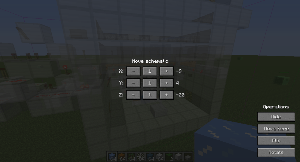 Мод Schematica для minecraft 1.12.2/1.11.2/1.8/1.7.10/1.5.2