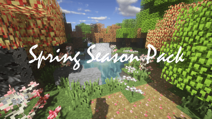 Ресурспак Spring Season для minecraft 1.12.2/1.11.2
