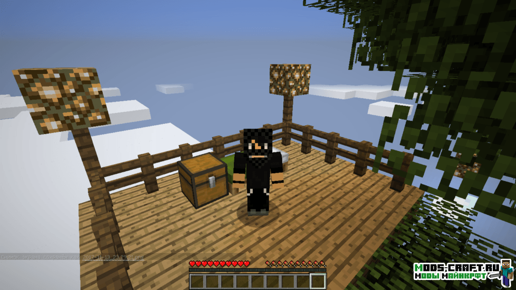 Карта Выживание на дереве для minecraft