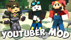 Мод Youtubers+ для minecraft 1.11.2 1.10.2 1.8 1.7.10 1.7.2 1.6.4