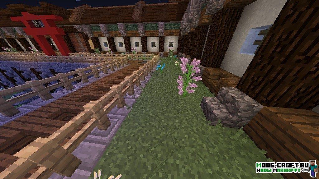 Ninja Defense карта для minecraft 1.12.2 1.12 1.7.10