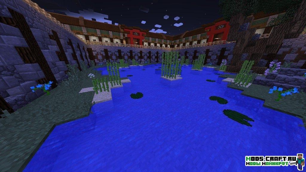 Ninja Defense карта для minecraft 1.12.2 1.12 1.7.10