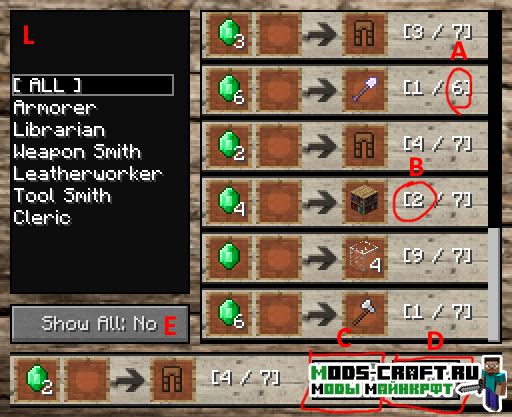 Мод на магазин - Villager Market для minecraft 1.12.2 1.11.2 1.10.2 2 Мод на магазин - Villager Market для minecraft 1.12.2 1.11.2 1.10.2