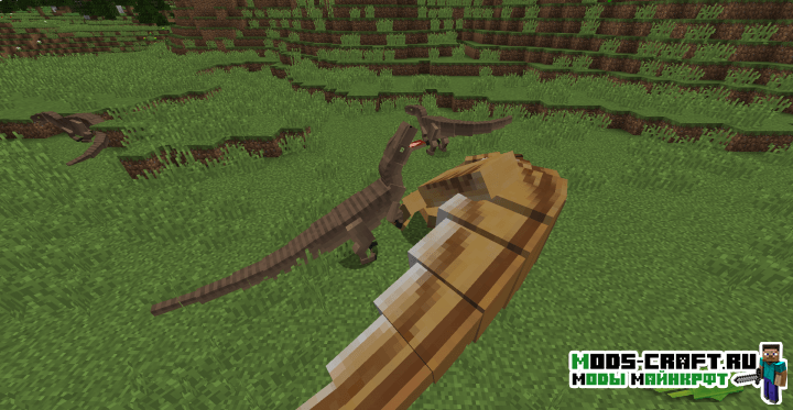 Мод на Динозавров - JurassiCraft для minecraft 1.12.2, 1.7.10