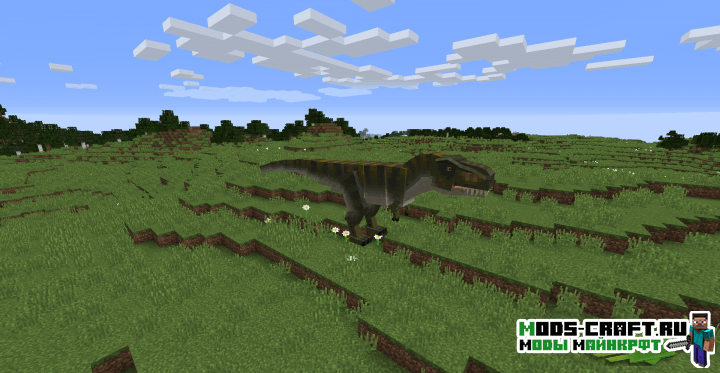 Мод на Динозавров - JurassiCraft для minecraft 1.12.2, 1.7.10