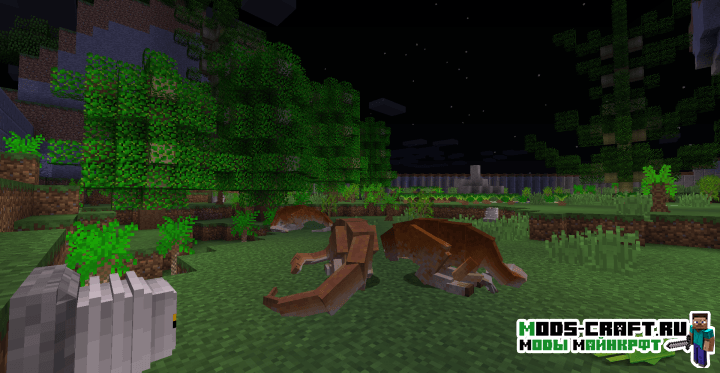 Мод на Динозавров - JurassiCraft для minecraft 1.12.2, 1.7.10