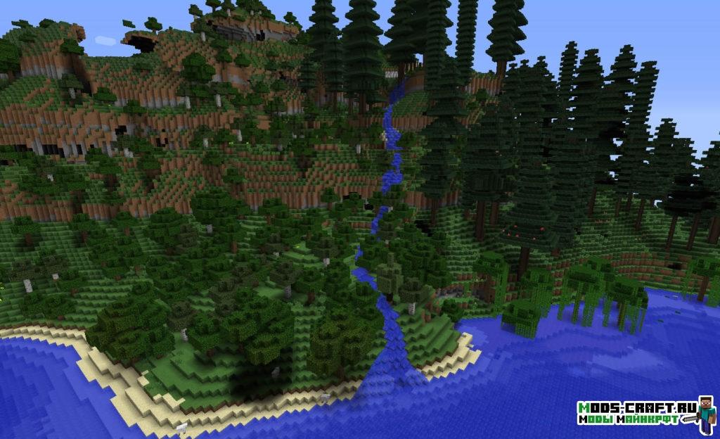Мод Alternate Terrain Generation для minecraft 1.11.2 1.10.2 1.7.10 1.7.2 1.6.4 1.5.2