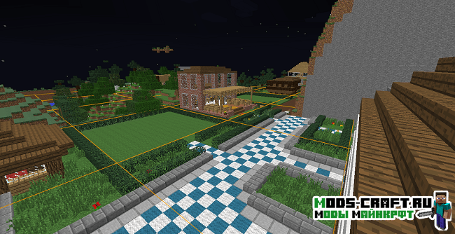 Мод ChunkBorders для minecraft 1.12.2 1.11.2 1.10.2 1.9.4 1.8 1.7.10