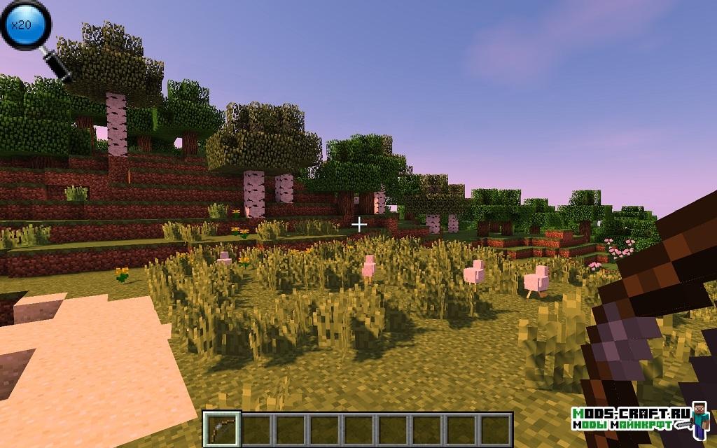Мод BowScope для minecraft 1.12.2 1.11.2 1.10.2 1.9.4 1.8.9 1.7.10
