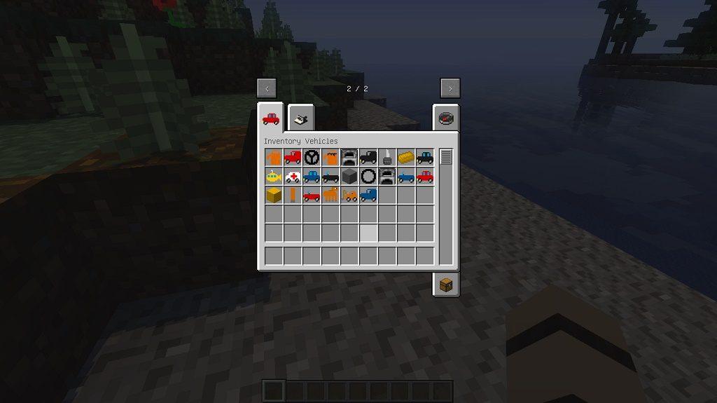 Мод на микромашинки - Inventory Vehicles для minecraft 1.12.2