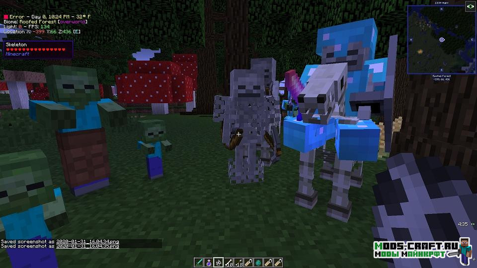 Мод на усиление мобов - Rough Mobs Revamped 1.15.2, 1.14.4, 1.12.2