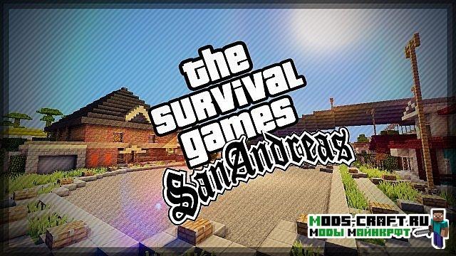 Карта GTA San Andreas для minecraft 1.12.2 1.11.2 1.10.2 1.9.4 1.8.9 1.7.10 1.6.4 1.5.2
