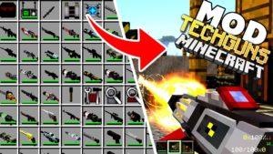 Мод Techguns для майнкрафт 1.12.2, 1.7.10