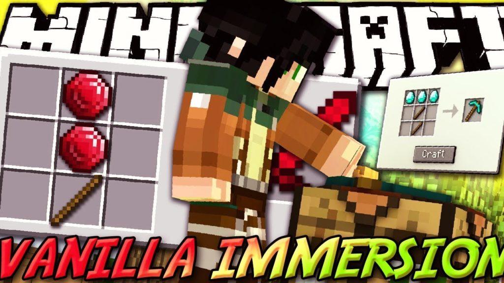 Мод Vanilla Immersion для minecraft 1.12.2 1.10.2 1.9.4