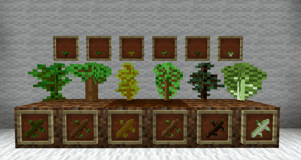 Мод на Декоративные деревья - Bonsai Tree Crops для minecraft 1.12.2 1.10.2