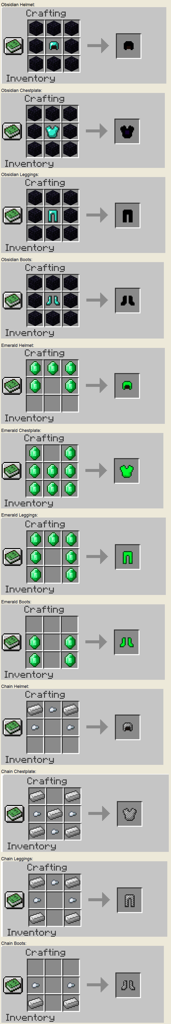 Мод на новые рецепты - Recipes+ для minecraft 1.12.2 Мод на новые рецепты - Recipes+ для minecraft 1.12.2