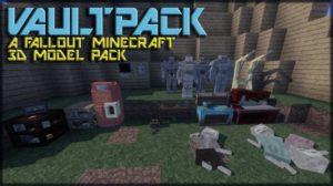VAULTPACK - 3D текстуры из Fallout [16x] для minecraft 1.13.2 1.12.2