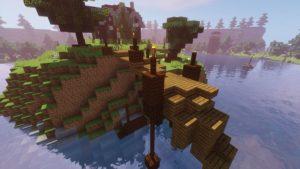 Карта острова с домом для майнкрафт 1.13.2, 1.12.2