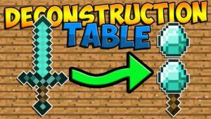 Мод Deconstruction Table для minecraft 1.12.2 1.10.2