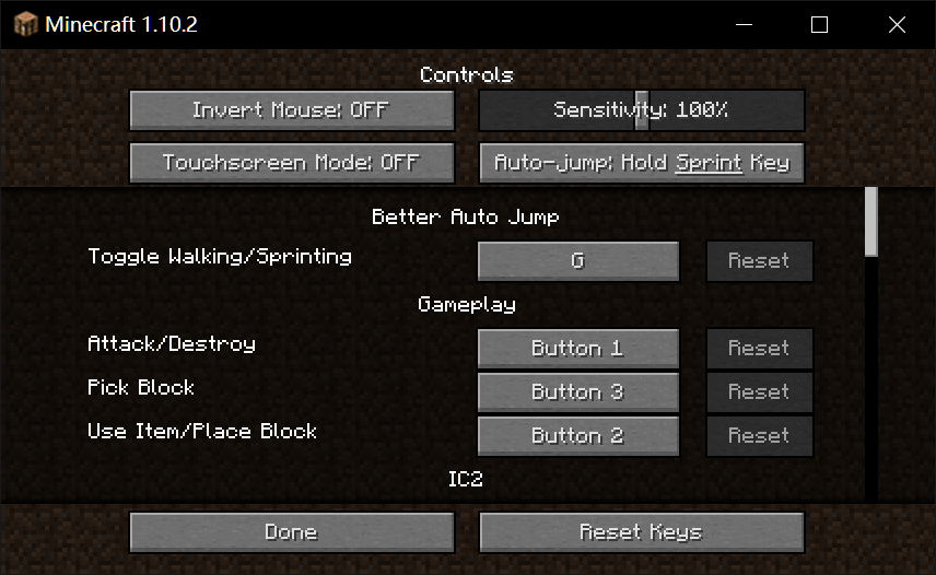 Мод на автопрыжок - Better Auto Jump для minecraft 1.12.2 1.11.2 1.10.2