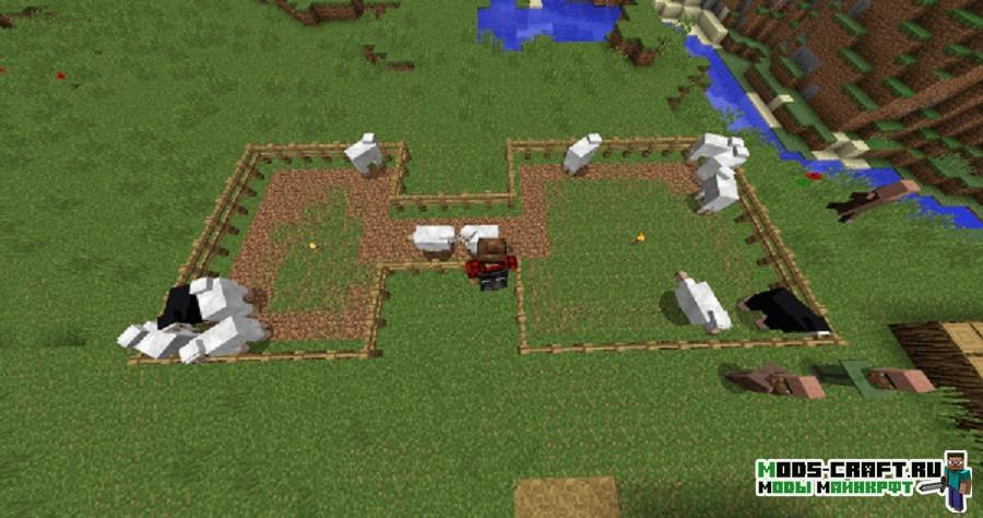 Мод на тропинки - desire paths для minecraft 1.12.2