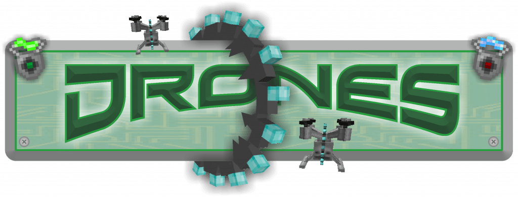 Мод на летающих дронов - Drones для minecraft 1.12.2 1.11.2 1.10.2