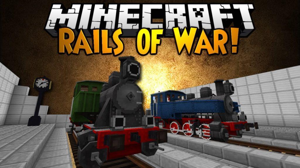 Мод на поезда - Rails of War для minecraft 1.12.2, 1.7.10