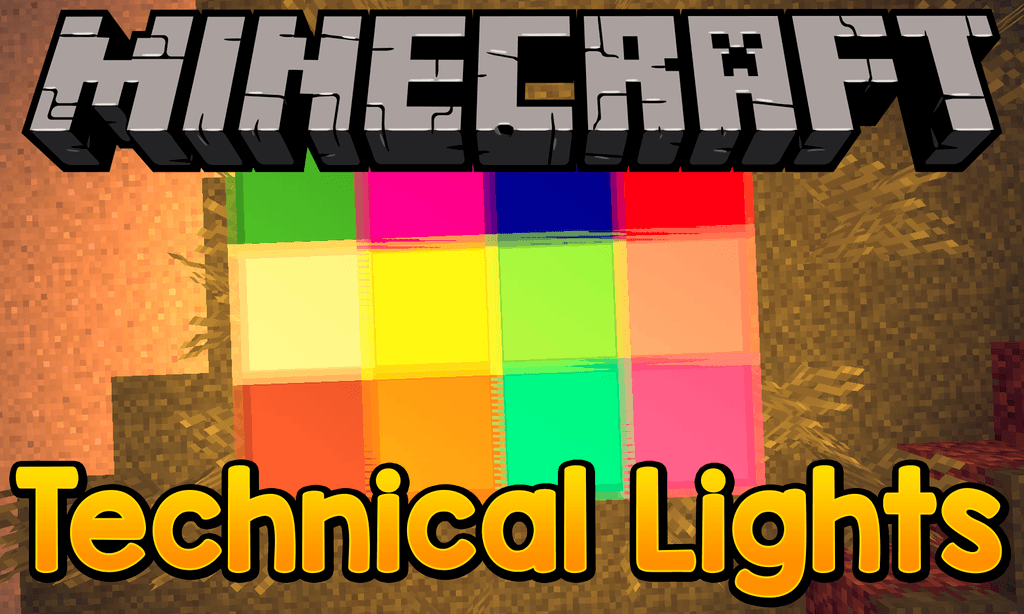 Мод на разноцветные лампы - Technical Lights для minecraft 1.12.2