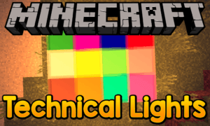 Мод на разноцветные лампы - Technical Lights для minecraft 1.12.2