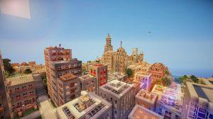 Карта большого города для майнкрафт 1.7.10