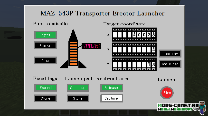 Мод на ПВО УРАГАН - Scud Missile для майнкрафт 1.12.2 1.10.2 1.7.10