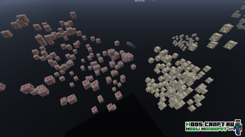 Мод Realistic Ore Veins для майнкрафт 1.15.2, 1.14.4, 1.12.2