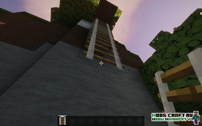 Мод Just A Rope Ladder для майнкрафт 1.12.2