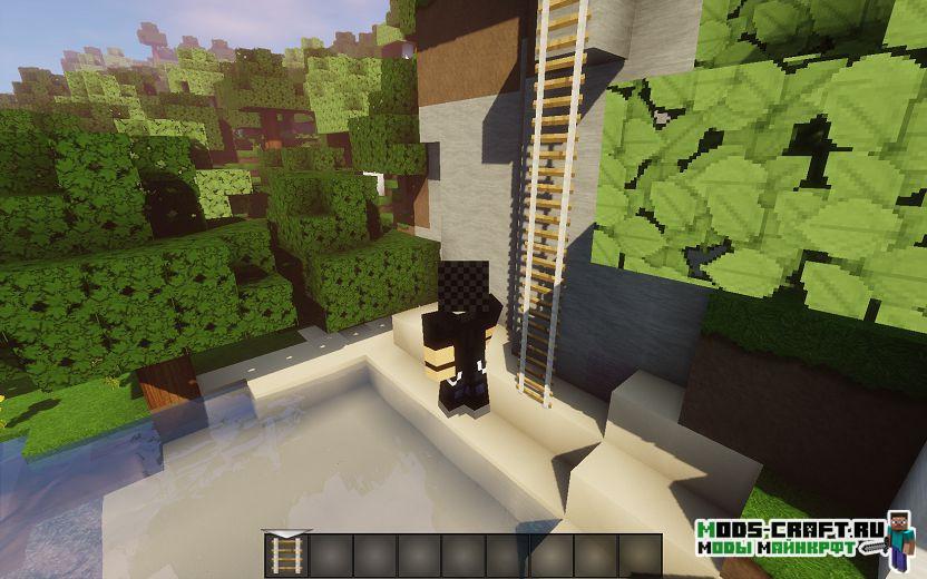 Мод Just A Rope Ladder для майнкрафт 1.12.2