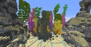 Карта красивый подводный мир для майнкрафт 1.13.2 1.12.2 1.11.2 1.10.2