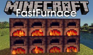 Ускорение печи - мод FastFurnace для майнкрафт 1.12.2