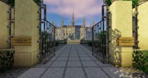 Карта Французский дворец - French Castle with garden для майнкрафт 1.13.2