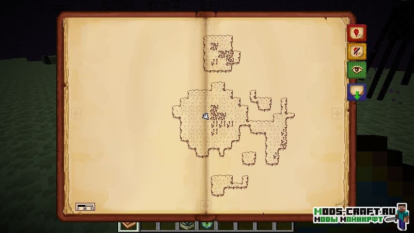 Мод Antique Atlas для майнкрафт 1.18.2, 1.17.1, 1.16.5, 1.15.2, 1.14.4, 1.12.2, 1.7.10
