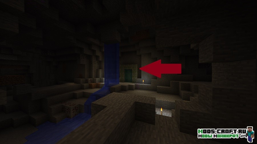 Мод на мир пещер - Cavern для майнкрафт 1.12.2 1 портал в мод cavern 2