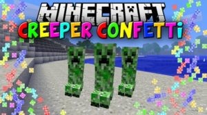 Мод Creeper Confetti для minecraft 1.19.3, 1.18.2, 1.16.5, 1.15.2 1.14.4, 1.12.2