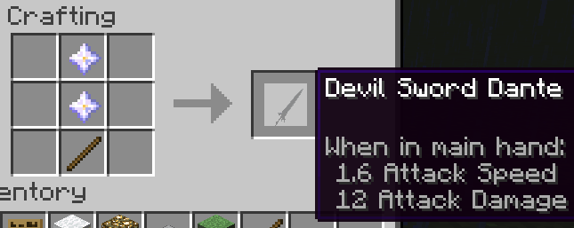 Мод Devil May Cry Weapons для minecraft 1.15.2, 1.12.2