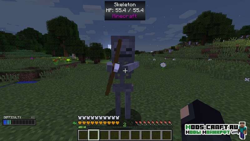 Мод Scaling Health для minecraft 1.14.4, 1.12.2