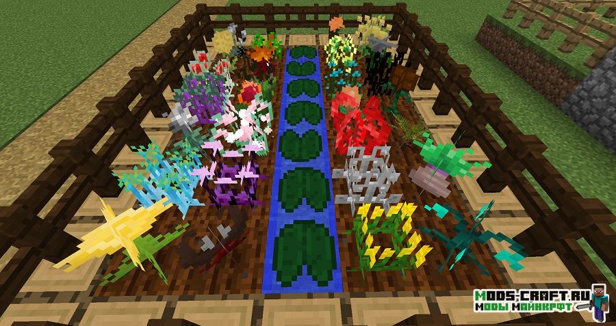Мод на новый Урожай - Unique Crops для minecraft 1.12.2, 1.11.2, 1.10.2