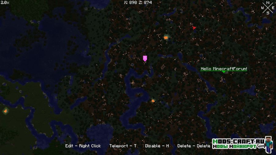 Мод Xaero’s World Map 1.15.1, 1.14.4, 1.12.2, 1.7.10