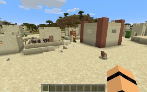 Сид около деревень и океана для Майнкрафт 1.14.4