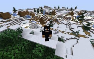 Сид с зимней деревней для майнкрафт 1.14.4