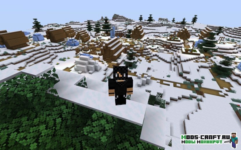 Сид с зимней деревней для майнкрафт 1.14.4 Сид с зимней деревней для майнкрафт 1.14.4