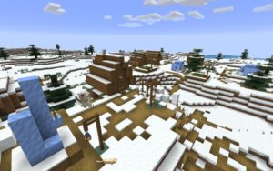 Сид с зимней деревней для майнкрафт 1.14.4 Сид с зимней деревней для майнкрафт 1.14.4